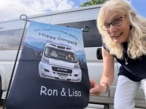 Camping flag.